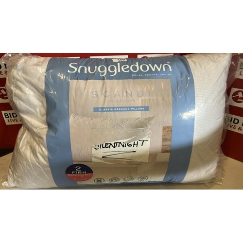7106 - SNUGGLEDOWN SCANDI COLLECTION 2 PACK FIRM PILLOWS, NEW