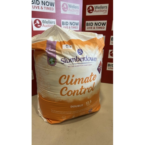 7112 - SLUMBERDOWN CLIMATE CONTROL 13.5 TOG DUVET, DOUBLE, NEW
