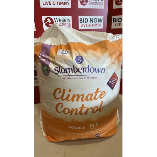 7112 - SLUMBERDOWN CLIMATE CONTROL 13.5 TOG DUVET, DOUBLE, NEW