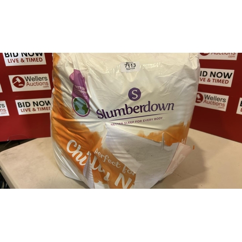 7113 - SLUMBERDOWN 15 TOG DUVET, KING, NEW