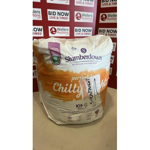 7114 - SLUMBERDOWN 15 TOG DUVET, KING, NEW