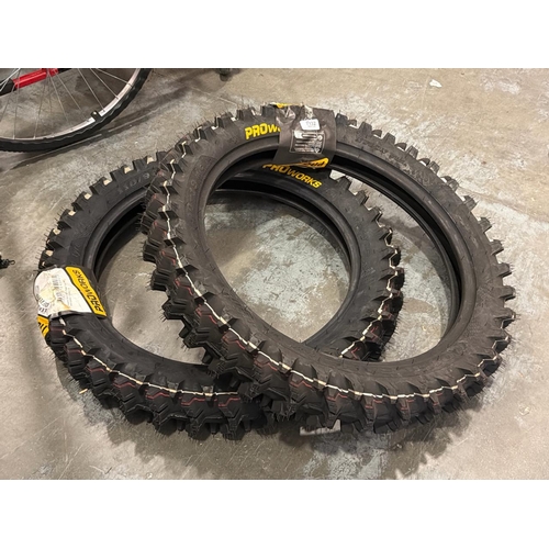 7132 - PAIR OF PROWORKS MOTOCROSS SAND TYRES