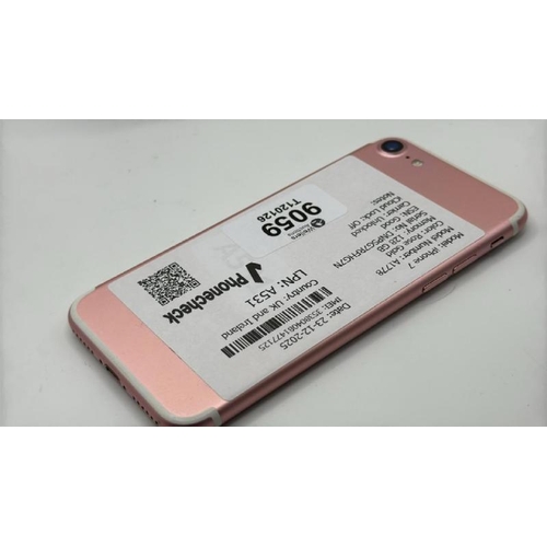 9059 - APPLE IPHONE 7 / A1778 / 128GB / IMEI: 353804081477125 / I-CLOUD UNLOCKED
