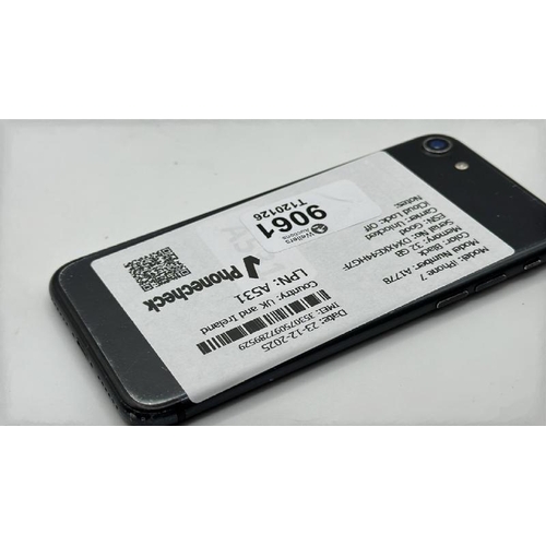 9061 - APPLE IPHONE 7 / A2278 / 32GB / IMEI: 350375097289529 / I-CLOUD UNLOCKED