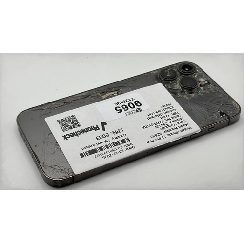 9065 - APPLE IPHONE 13 PRO MAX / A2643 / 256GB / IMEI: 351339413979417 / I-CLOUD UNLOCKED