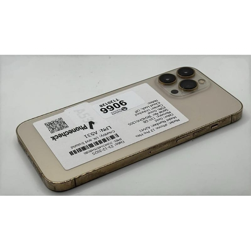 9066 - APPLE IPHONE 13 PRO MAX / A2643 / 128GBGB / IMEI: 359456497648080 / I-CLOUD UNLOCKED