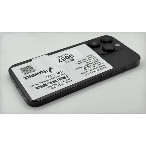 9067 - APPLE IPHONE 14 PRO / A2890 / 128GB / IMEI: 357170546116039 / I-CLOUD UNLOCKED