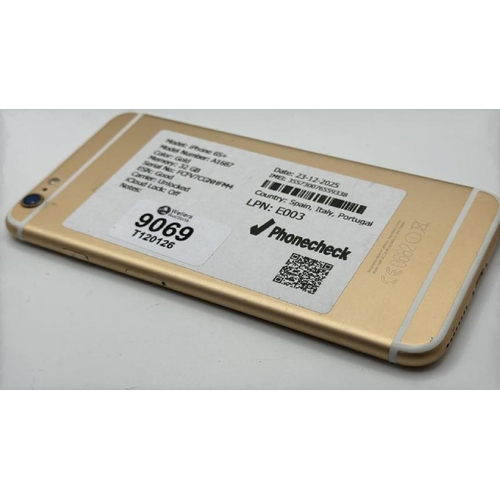 9069 - APPLE IPHONE 6S PLUS / A1687 / 32GB / IMEI: 355730076559338 / I-CLOUD UNLOCKED