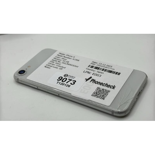 9073 - APPLE IPHONE 8 / A1906 / 64GB / IMEI: 356095099727141 / I-CLOUD UNLOCKED