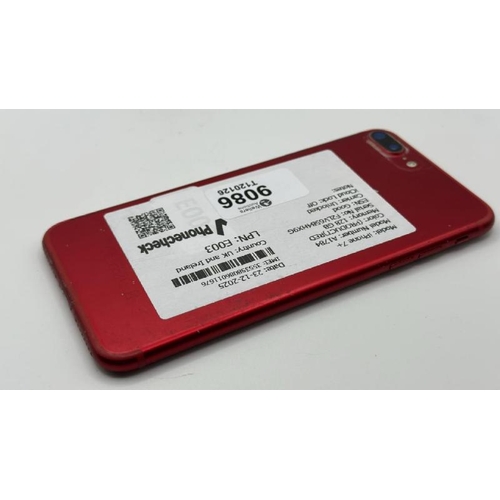 9086 - APPLE IPHONE 7 PLUS / A1784 / 128GB / IMEI: 355358086011676 / I-CLOUD UNLOCKED