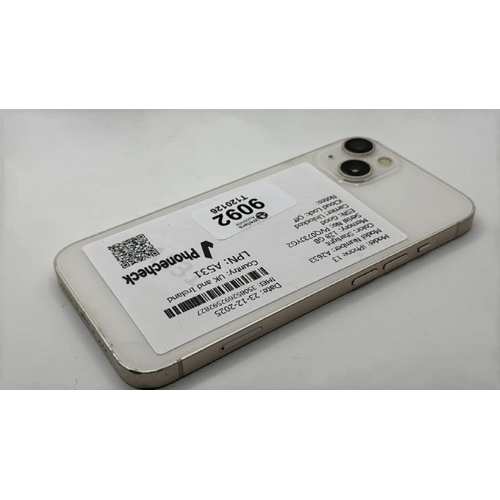 9092 - APPLE IPHONE 13 / A2633 / 128GB / IMEI: 350852692592827 / I-CLOUD UNLOCKED
