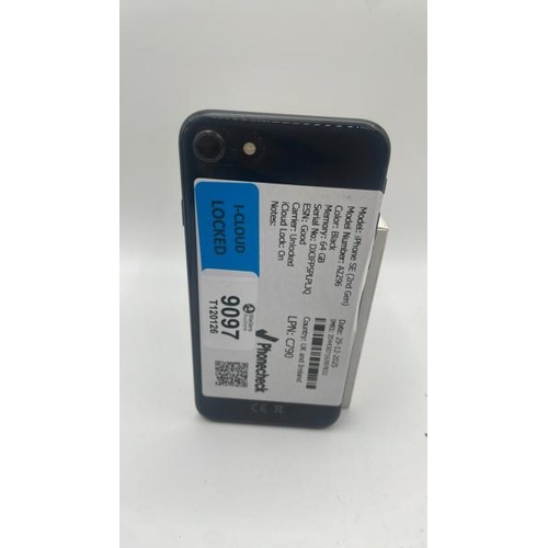 9097 - APPLE IPHONE SE (2ND GEN) / A2296 / 64GB / IMEI: 354430716397832 / I-CLOUD LOCKED