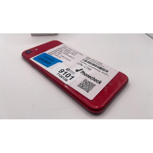 9101 - APPLE IPHONE SE (2ND GEN) / A2296 / 64GB / IMEI: 351200148397129 / I-CLOUD LOCKED