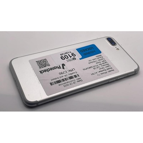 9109 - APPLE IPHONE 7 PLUS / A1784 / 128GB / IMEI: 355357085892508 / I-CLOUD LOCKED