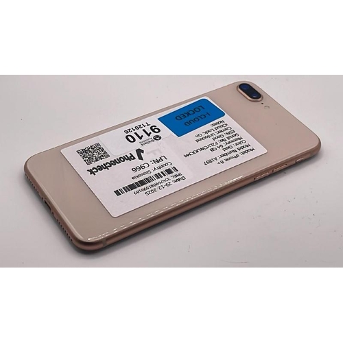 9110 - APPLE IPHONE 8 PLUS / A1897 / 64GB / IMEI: 356769081599169 / I-CLOUD LOCKED