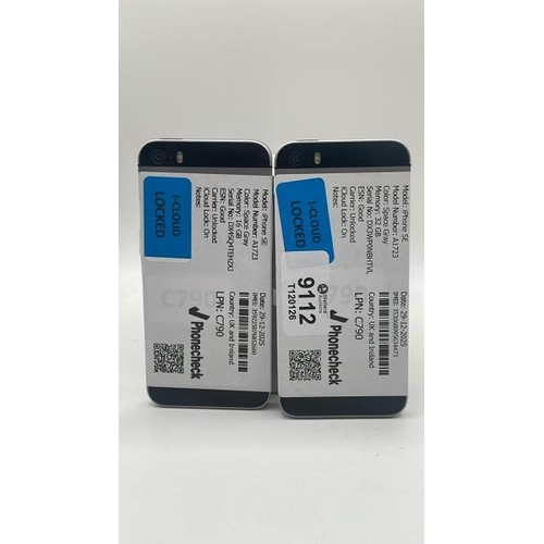 9112 - X2 APPLE IPHONES: IPHONE SE / A1723 / 16GB / IMEI: 359225076852680 & IPHONE SE / A1723 / 32GB / IMEI... 