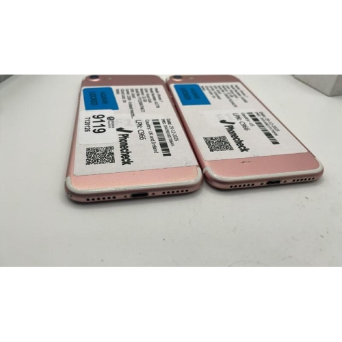 9119 - X2 APPLE IPHONES: IPHONE 7 / A1778 / 32GB / IMEI: 359168077175646 & IMEI: 356390100738645 / I-CLOUD ... 