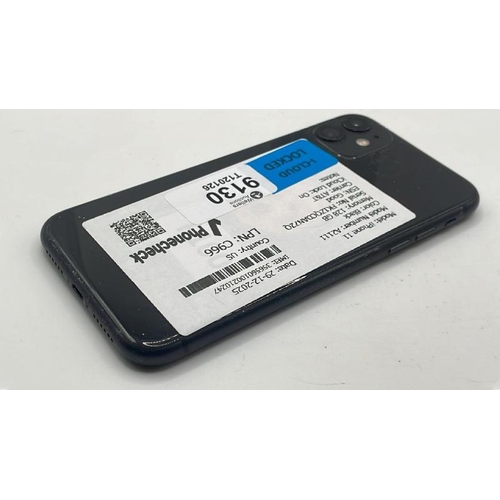 9130 - APPLE IPHONE 11 / A2111 / 128GB / IMEI: 356560100210247 / I-CLOUD LOCKED