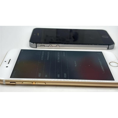 9176 - X2 APPLE IPHONES: IPHONE 5S / A1457 / 16GB / IMEI: 359139078656108 / IPHONE 6S / A1688 / 128GB / IME... 