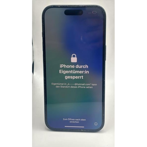 9299 - APPLE IPHONE 15 / A3090 / 128GB / IMEI: 359817432897548 / I-CLOUD LOCKED