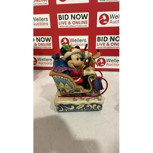 3028 - NEW DISNEY SHOWCASE COLLECTION JINGLE BELLS MUSIC BOX