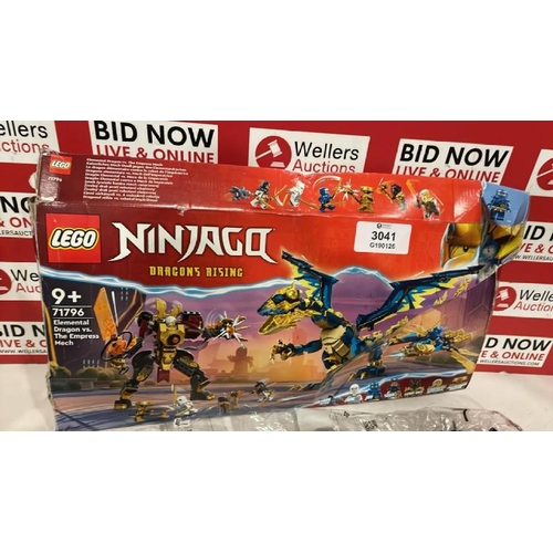 3041 - LEGO NINJAGO DRAGONS RISING ELEMENTAL DRAGON VS THE EMPRESS MECH / 71796 / OPEN BOX, MAY BE INCOMPLE... 