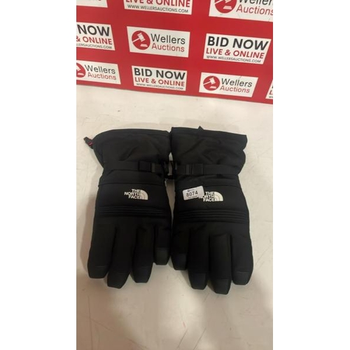 8074 - PAIR OF NORTHFACE SKI GLOVES SIZE LARGE