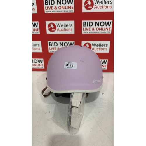 8114 - NEW GIRLS EXCLUSKY CYCLE HELMET / SIZE 56-61CM
