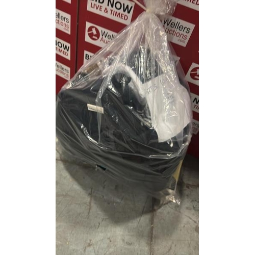 1182 - BAG OF SPORTS RELATED ITEMS INC. SKI GOGGLES, CLOTHING, PADS, ETC