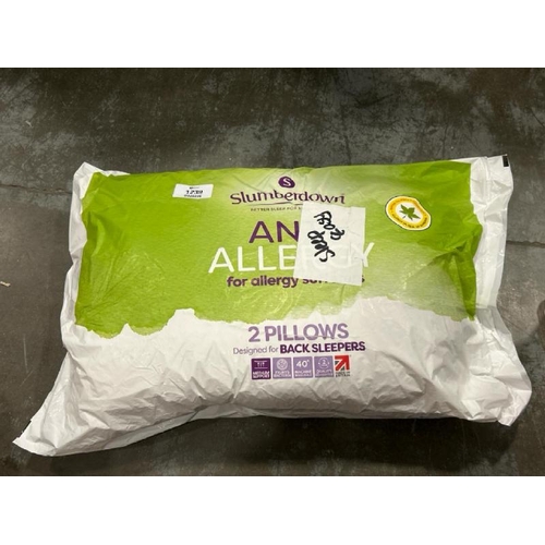 1239 - NEW SLUMBERDOWN ANTI ALLERGY 2 PILLOW PACK