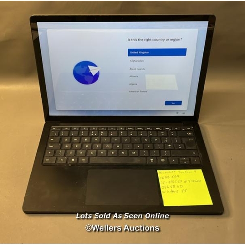 47 - MICROSOFT SURFACE 4 / 16GB RAM / INTEL CORE I7-1185 G7 @ 3.00GHZ / 256GB SSD / WINDOW 11 / SOLD AS S... 