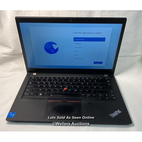 48 - LENOVO THINKPAD  P14S LAPTOP / 20VX0012UK / 16GB RAM / INTEL CORE I5-1135G7 @ 2.40GHZ / 512GB SSD / ... 