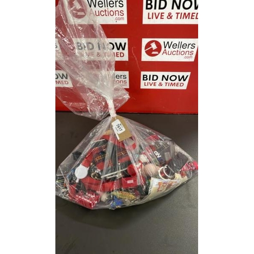7617 - BAG OF SOUVERNIRS AND KEYRINGS