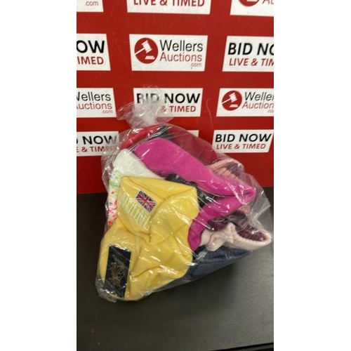 7631 - BAG OF BRAND NEW HATS AND GLOVES
