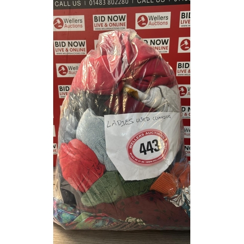 9151 - BAG OF LADIES PRE-OWNED CLOTHING / CW