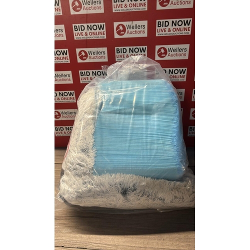 9254 - BAG OF 60CM IGLOO PET BED AND PACK OF PUPPY PADS / OO