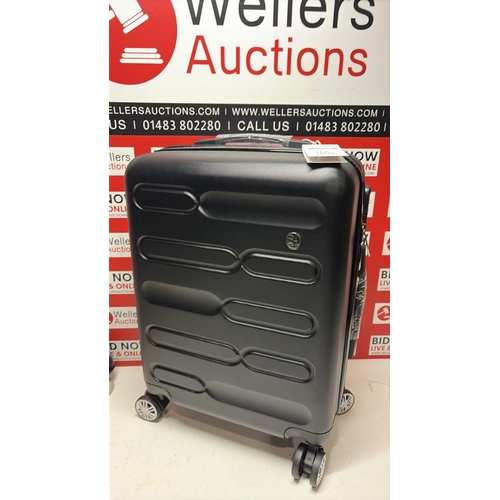 3105 - NEW SA PRODUCTS 55CM BLACK HARDSHELL SUITACASE