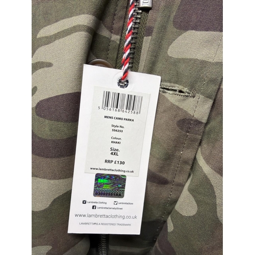 3136 - NEW LAMBRETTA PARKA STYLE COAT, 4XL