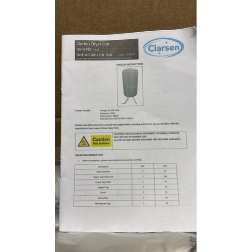 8010 - CLARSEN CLOTHES DRYER POD