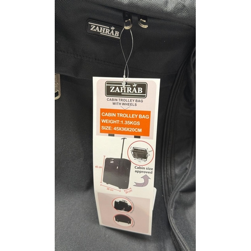 8038 - ZAHRAB COLLAPSIBLE CABIN TROLLEY BAG