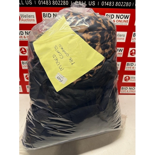7103 - BAG OF PREOWNED COATS
