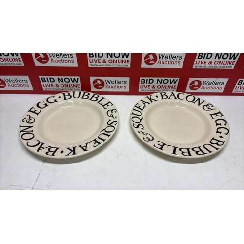 8072 - X2 NEW EMMA BRIDGEWATER BREAKFAST PLATES