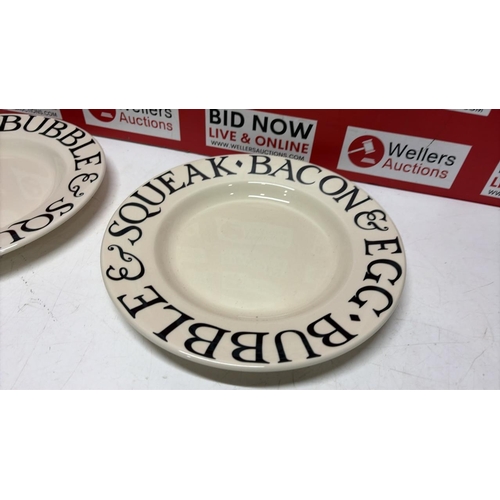 8072 - X2 NEW EMMA BRIDGEWATER BREAKFAST PLATES