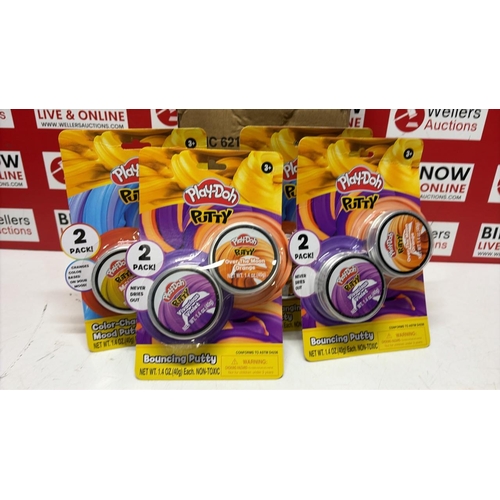 8078 - X4 NEW PACKS OF PLAY-DOH BOUNCING PUTTY