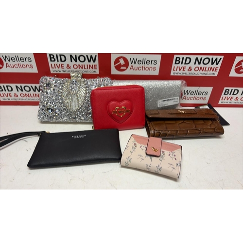 8097 - X6 NEW PURSES AND CLUTCH BAGS INC. LOVE MOSCHINO