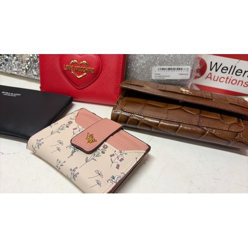 8097 - X6 NEW PURSES AND CLUTCH BAGS INC. LOVE MOSCHINO