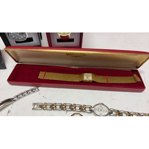 8102 - ASSORTED WATCHES INC. SEKONDA, KENNETH COLE, VINTAGE ROTARY (IN CASE), ETC