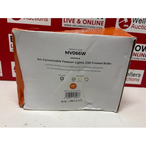 8112 - NEW MV066W 5M CONNECTABLE FESTOON LIGHTS