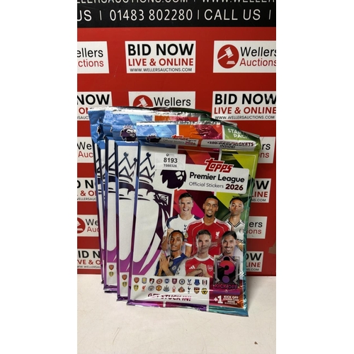 8193 - 5X TOPPS PREMIER LEAGUE2026 STICKER BOOKS