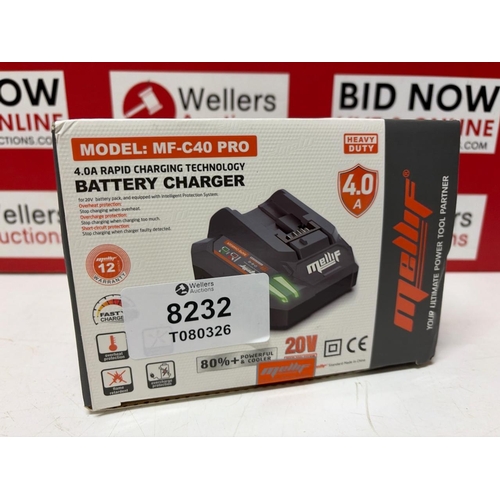8232 - MELLIF BATTERY CHARGER 4.0 RAPID CHARGING TECHNOLOGY MF C40 PRO